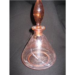 Art Deco pink glass decanter #1447173