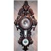 Image 1 : Carved French Barometer Clock, c. 1860 #1467431