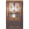 Image 1 : Circa 1890's Stained Glass Mahogany Cabinet #1467490