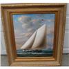 Image 1 : NAUTICAL OIL ON CANVAS BY TAYLER, FRAMED #1467594
