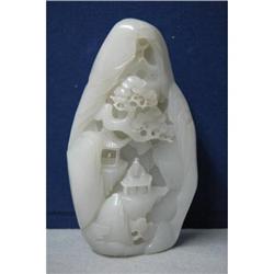 Well  Carved  Celadon  Jade  Mountain #1467791