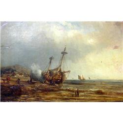 Amazing Jules Noel Oil Painting, Marine #1467845