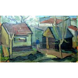 Famous Joaquin T. Garcia Painting, Village #1467846