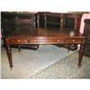 Image 1 : Mahogany Partner's Desk Computer Desk  #1467957