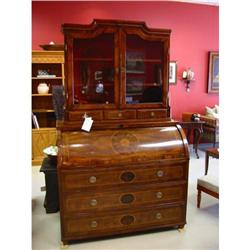 Walnut roll top secretary #1468067