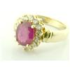 Image 1 : 2.61ct Ruby & Diamonds in 14k Gold Ring #1473730