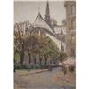 Image 1 : Graves, Oil on Canvas Painting, Notre Dame #1473946