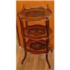 Image 1 : 19c Victorian 3 Tier Satin Inlay Etergier Table#1474419