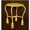 Image 1 : Antique Italian Gilded Iron Tassel Stool #1474539
