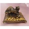 Image 1 : French Bronze Cat on Pillow c.1850 #1486852