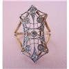 Image 1 : Edwardian Platinum on Gold Diamond Ring #1486860