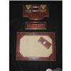 Image 1 : Magnificent Desk Set Italian Crystal Bronze #1486885