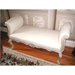 Magnificent French Bench  C.1900 Large Carved #1486902