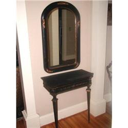 Console And Mirror Italian Ebonized C.1860 #1486904