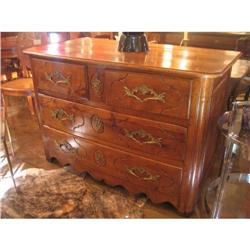 Louis XIV period solid walnut dresser / chest #1487019