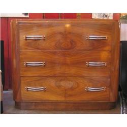 Art Deco Walnut Chest of Drawers #1487023