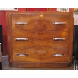 Art Deco Walnut Chest of Drawers #1487023