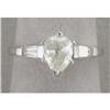 Image 1 : 18K pear-shaped diamond ring #1487301