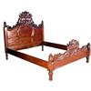 Image 1 : ANTIQUE RELIEF EMPIRE VICTORIAN QUEEN BED #1487629