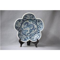 Chinese  blue  and  white  plum  flower  shape #1498003