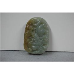 Well  Carved  Celadon  Jade  Pendant #1498015