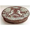 Image 1 : Incolay Stone Prancing Unicorns Jewelry Box #1498222