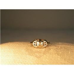 Rare Estate 14K WG Gold Filigree Diamond Ring #1498457