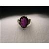 Image 1 : Antique 14K WG Gold Filigree Amethyst Ring  #1498482