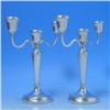 Image 1 : Sterling Silver Pair Of Candelabra #1498542