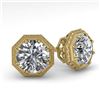 1.53 ctw Certified VS/SI Diamond Stud Earrings Art Deco 18k Yellow Gold - REF-316X8A