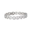 Image 1 : 9 ctw Diamond Designer Bracelet 18K White Gold - REF-907F2M