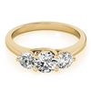 2 ctw Certified VS/SI Diamond 3 Stone Ring 18k Yellow Gold - REF-407F8M