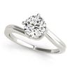0.5 ctw Certified VS/SI Diamond Bypass Ring 18k White Gold - REF-72G5W
