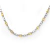 9.02 ctw Yellow Sapphire & Diamond Necklace 10k White Gold - REF-85H5R