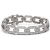 Image 1 : 8 ctw Diamond Designer Bracelet 18K White Gold - REF-555M2G