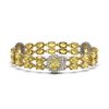 Image 2 : 27.35 ctw Citrine & Diamond Bracelet 14K Yellow Gold - REF-225M2G