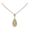 Image 1 : 10.47 ctw Citrine & Diamond Necklace 18K Rose Gold - REF-323F6M