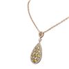 Image 2 : 10.47 ctw Citrine & Diamond Necklace 18K Rose Gold - REF-323F6M
