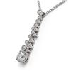 Image 3 : 1.2 ctw Diamond Designer Necklace 18K White Gold - REF-155G8W