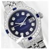 Image 1 : Rolex Men's Stainless Steel, QuickSet, Diam Dial & Diam/Sapphire Bezel - REF-521M6F