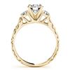 Image 2 : 0.75 ctw VS/SI Diamond 3 Stone Ring 18k Yellow Gold - REF-92X8A