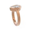 Image 2 : 2 ctw Pear Diamond Ring 18K Rose Gold - REF-853R2K