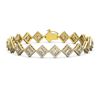 Image 1 : 8.46 ctw Princess Cut Diamond Micro Pave Bracelet 18K Yellow Gold - REF-703K2Y