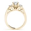 Image 2 : 1.2 ctw VS/SI Diamond 3 Stone Ring 18k Yellow Gold - REF-174G5W