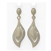 Image 1 : 10.12 ctw Diamond Earrings 18K Yellow Gold - REF-687F3M