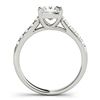 Image 2 : 0.85 ctw Certified VS/SI Princess Diamond Ring 18k White Gold - REF-99H5R