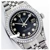 Image 1 : Rolex Men's Stainless Steel, QuickSet, Diamond Dial & Diamond Bezel - REF-587Y5X