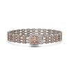 Image 1 : 27.48 ctw Morganite & Diamond Bracelet 14K White Gold - REF-402M9G