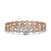 Image 1 : 13.54 ctw Oval Diamond Bracelet 18K Rose Gold - REF-1529K6Y