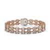 Image 2 : 13.54 ctw Oval Diamond Bracelet 18K Rose Gold - REF-1529K6Y